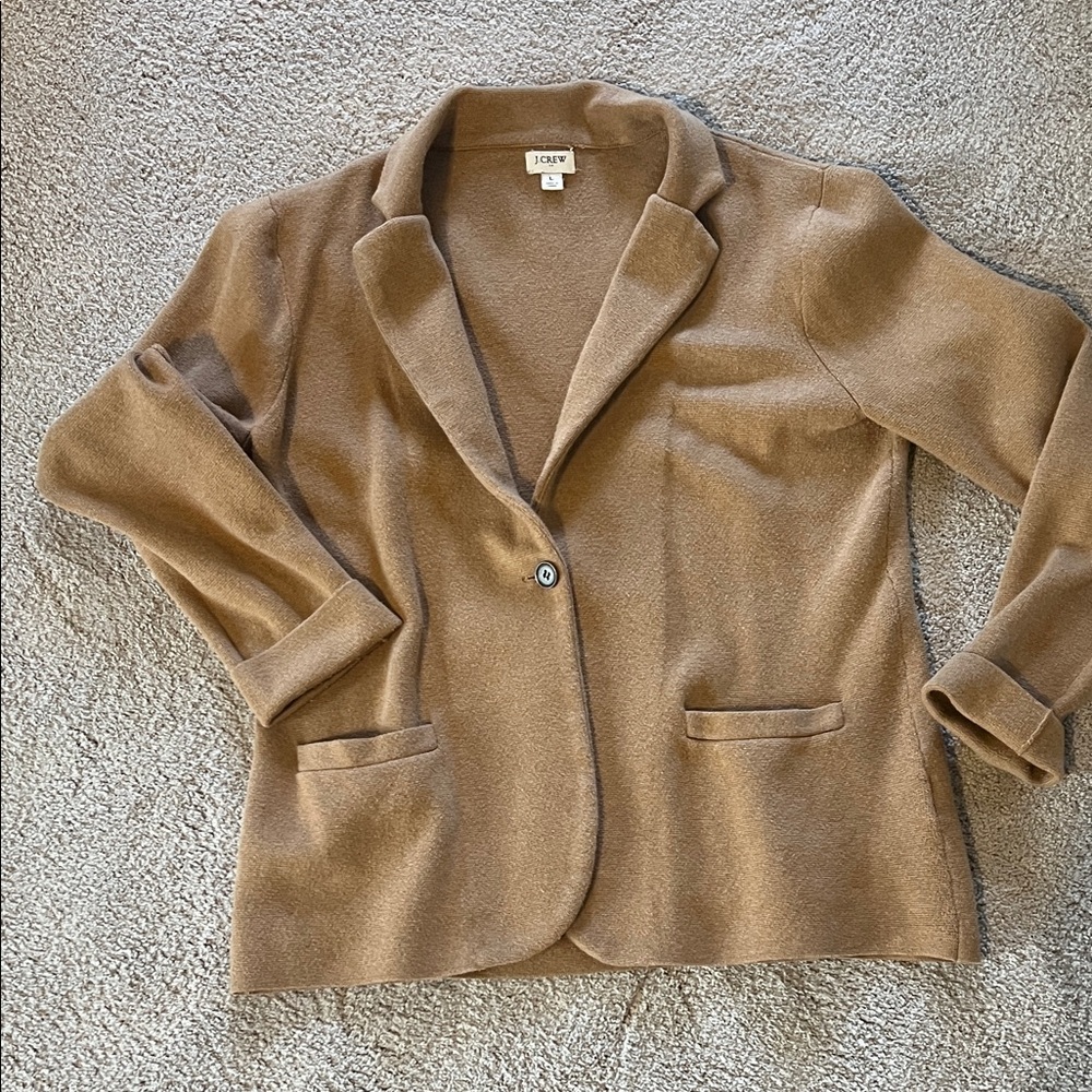 J. Crew Tan Single-Button Blazer - image 4